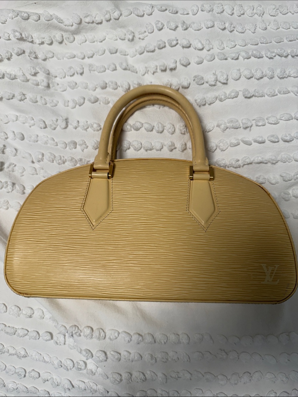 Louis Vuitton Beige Epi Leather Dome Satchel
